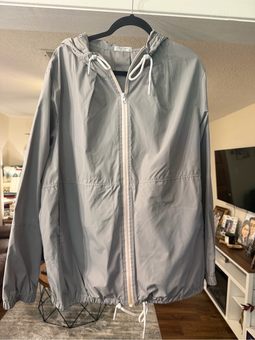 Sorel Light Gray Hooded Utility Jacket